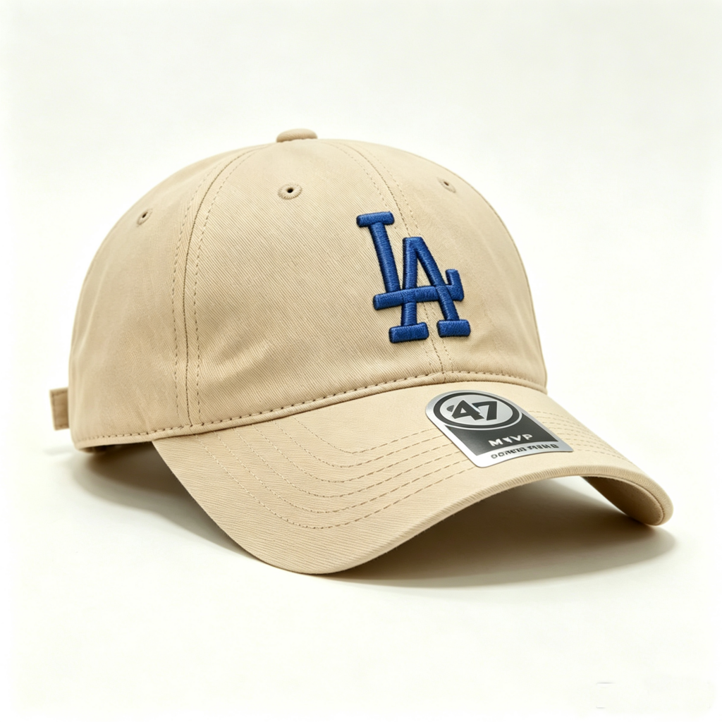 Los Angels 47FORTY Adjustable Beige And Blue