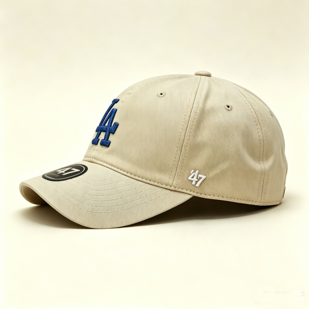 Los Angels 47FORTY Adjustable Beige And Blue