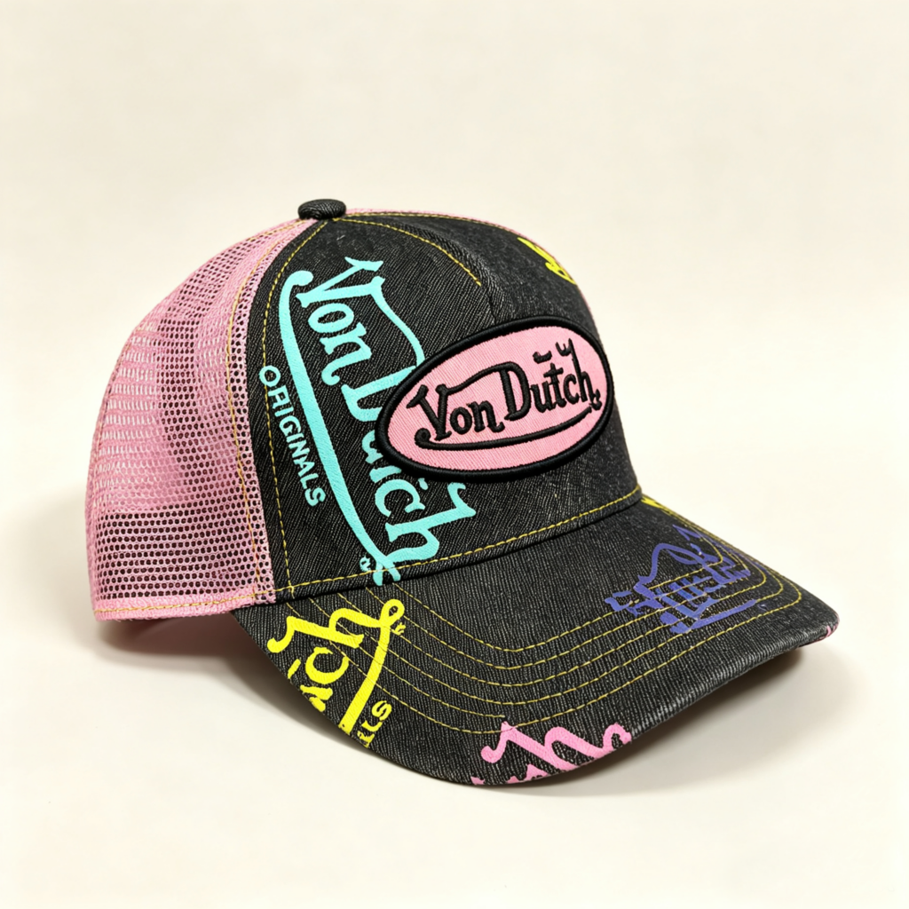 Von Dutch Cap Denim Pink