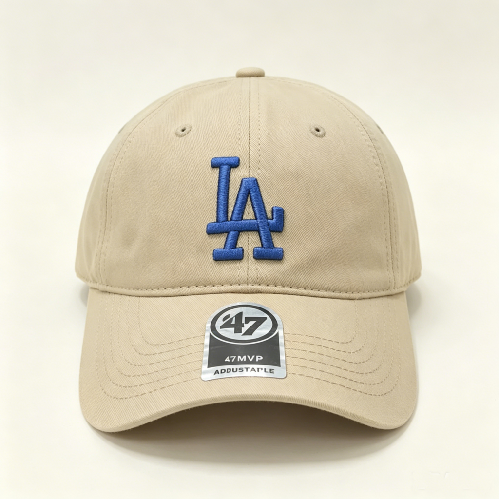 Los Angels 47FORTY Adjustable Beige And Blue