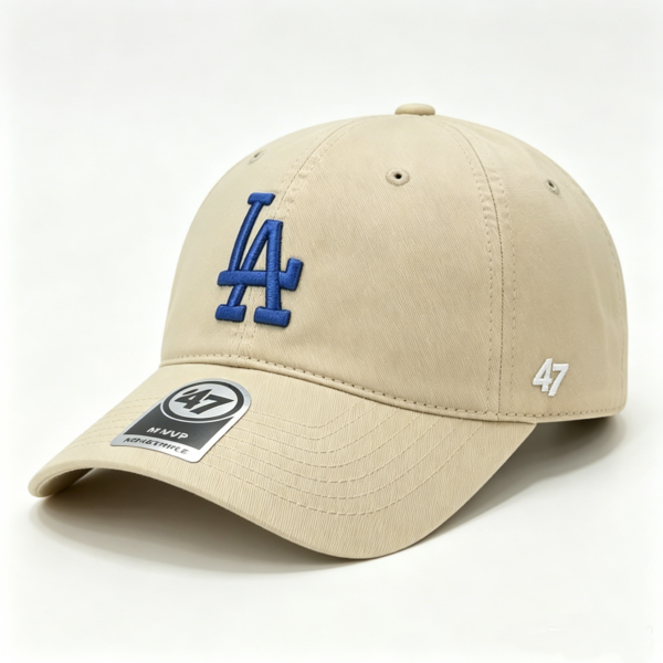 Los Angels 47FORTY Adjustable Beige And Blue