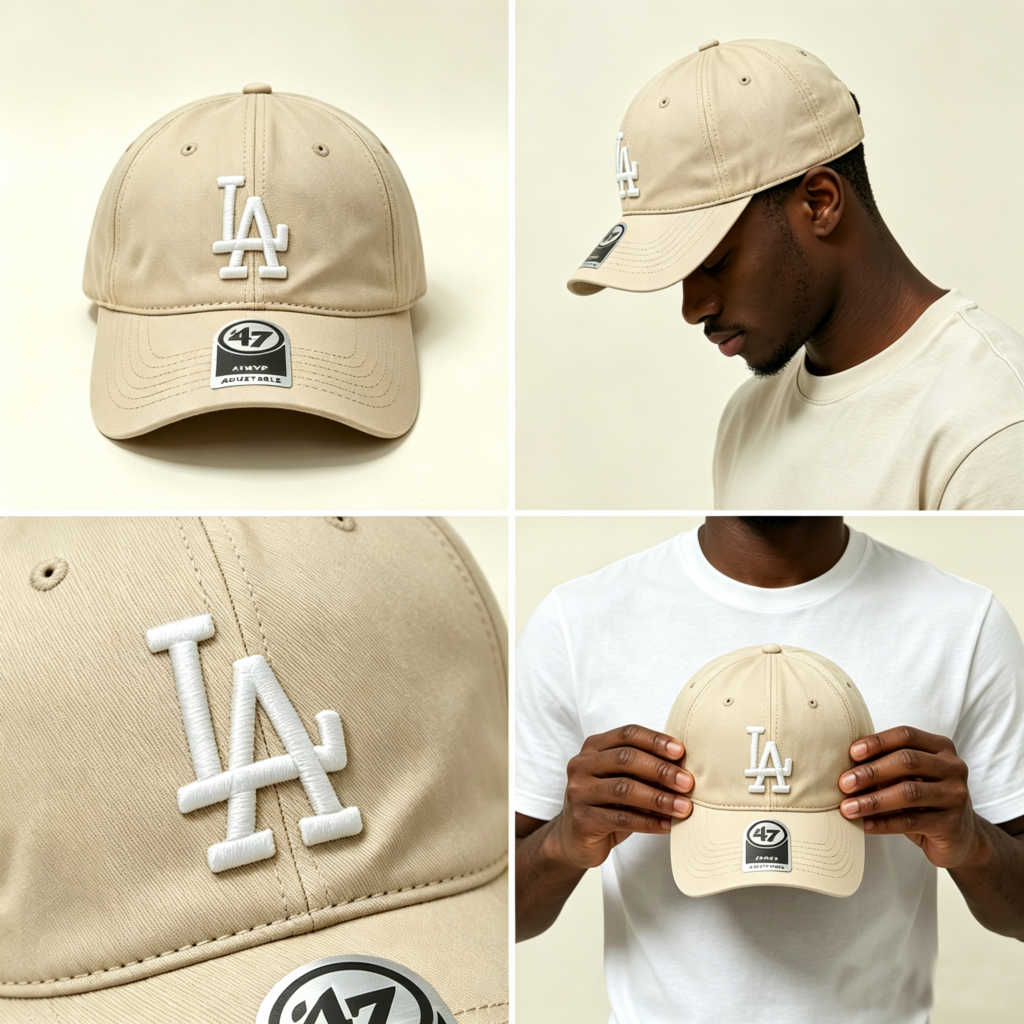 Los Angels 47FORTY Adjustable Beige