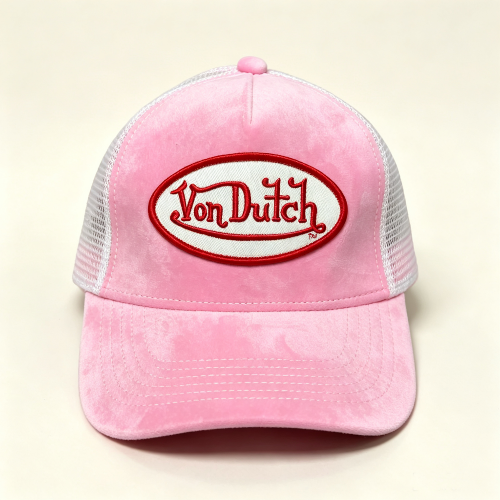 Von Dutch Cap Pink Velvet