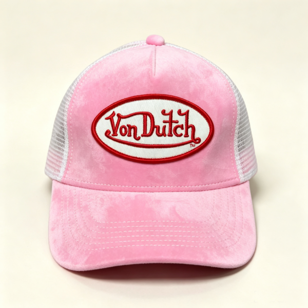Von Dutch Cap Pink Velvet