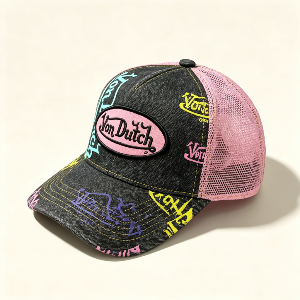 Von Dutch Cap Denim Pink