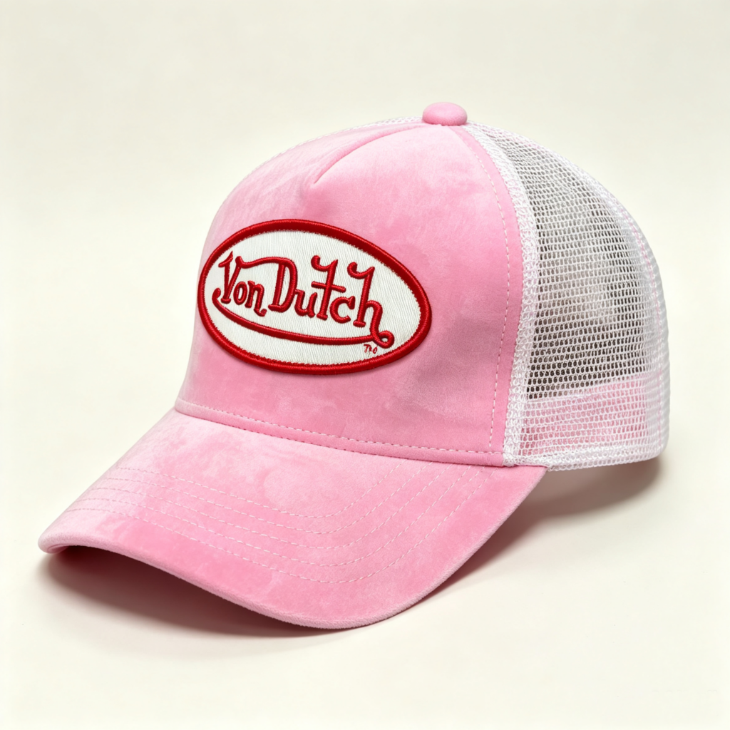 Von Dutch Cap Pink Velvet
