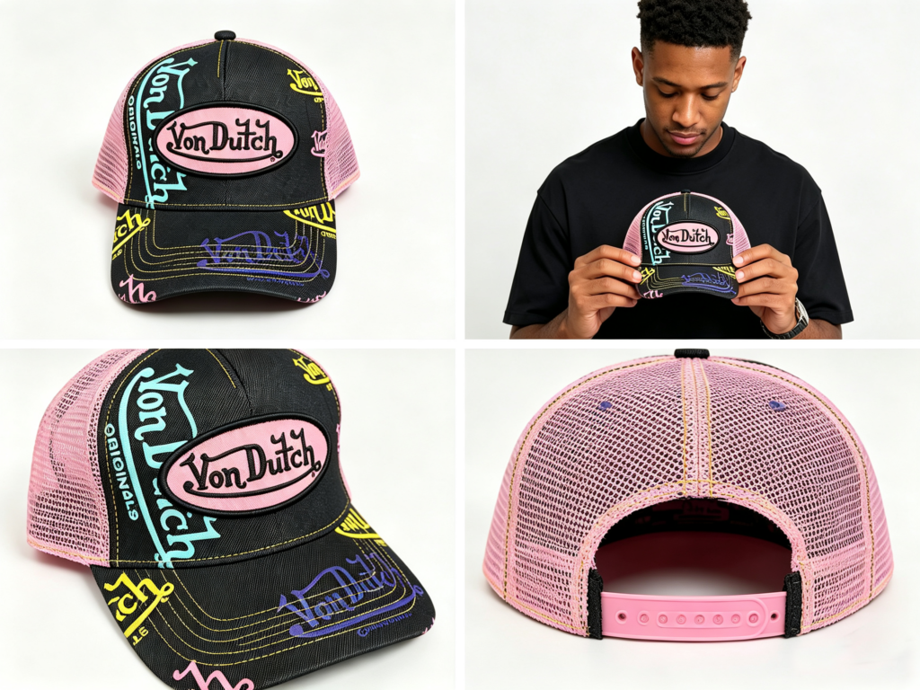 Von Dutch Cap Denim Pink