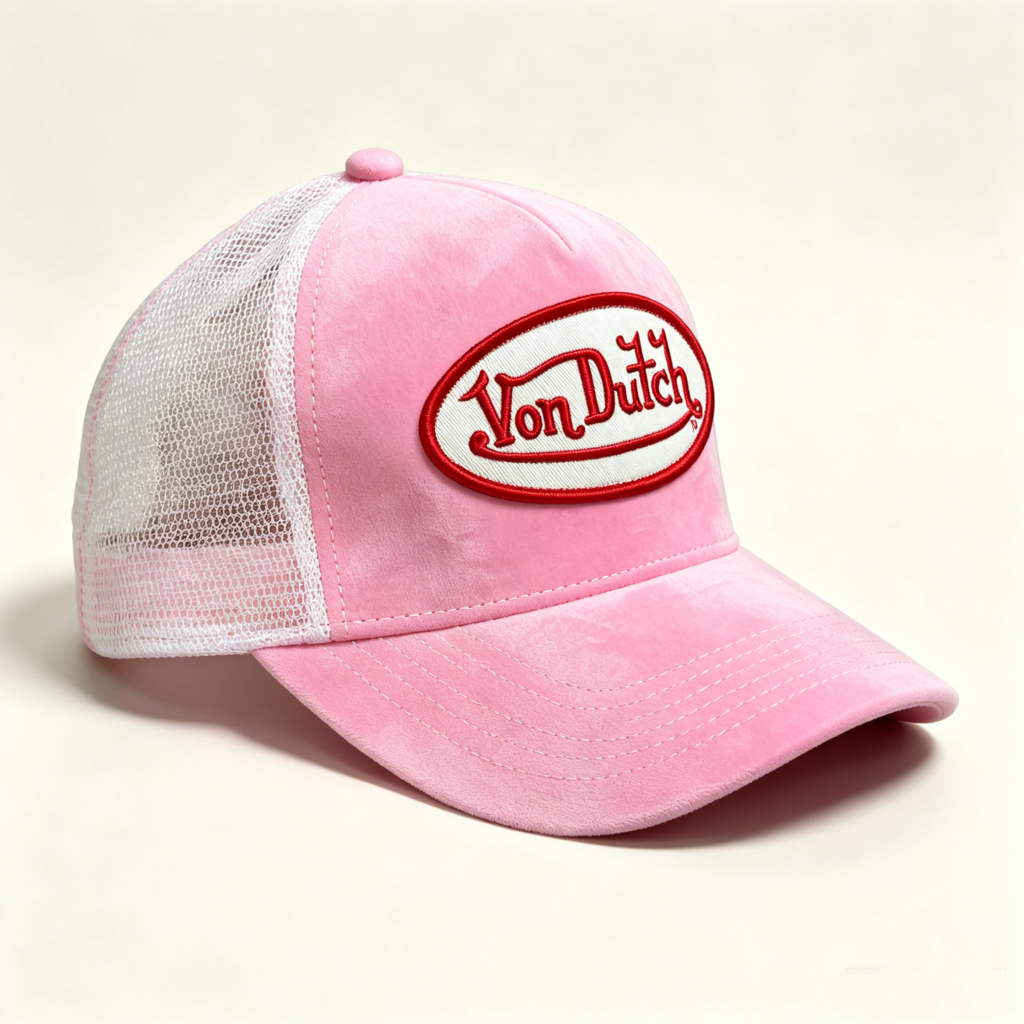 Von Dutch Cap Pink Velvet