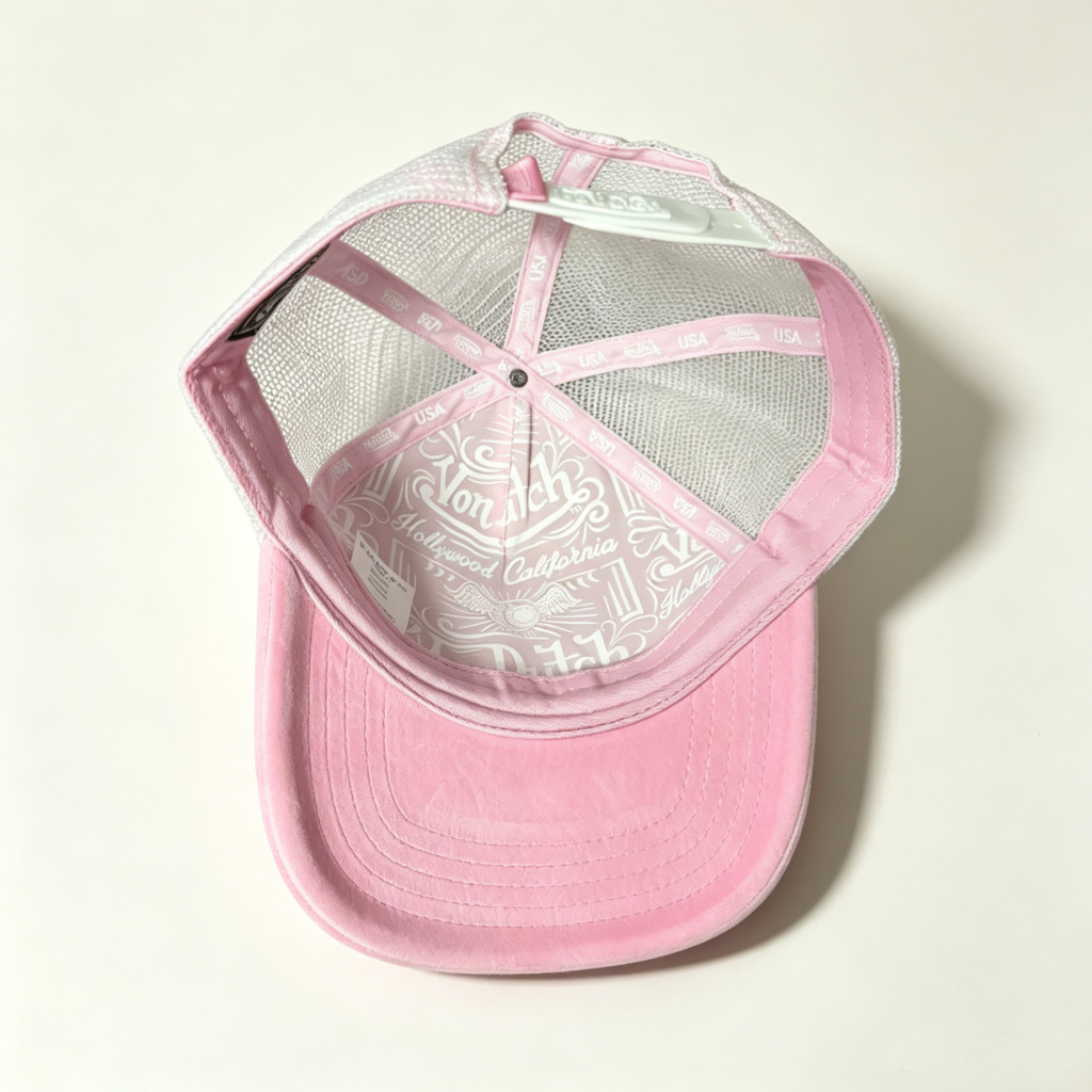 Von Dutch Cap Pink Velvet