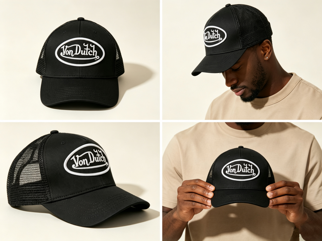 Von Dutch Cap Black and White