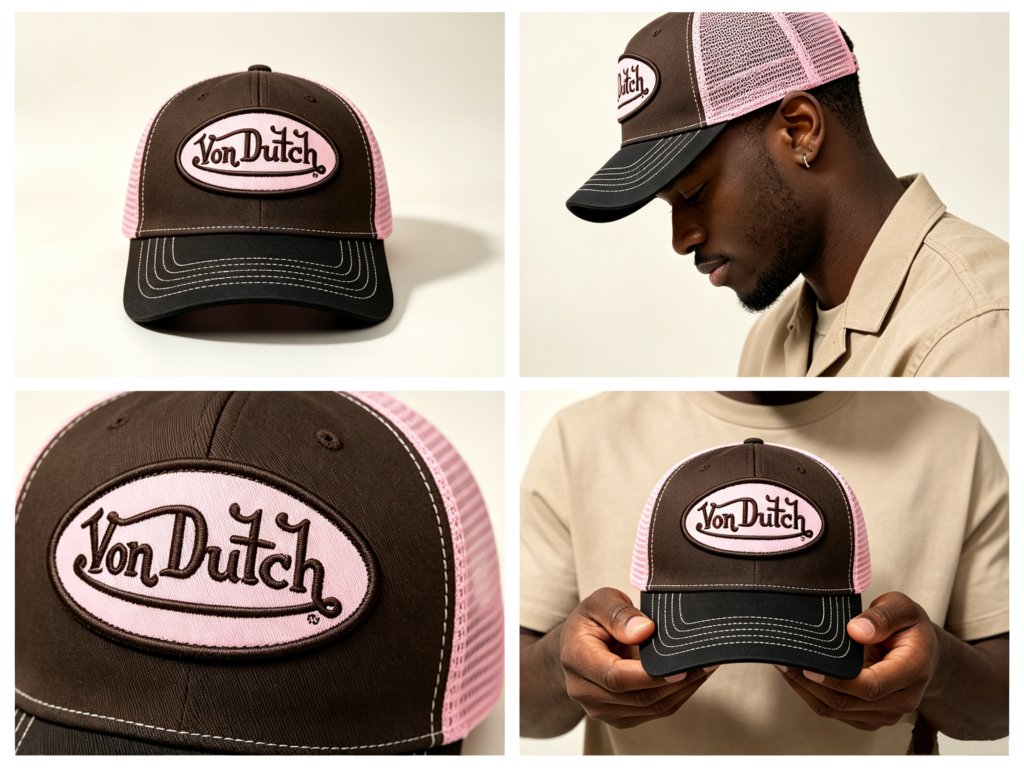 Von Dutch Cap Brown and Pink